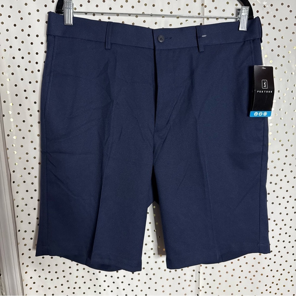 PGA Tour Men's Navy Blue Shorts - Picture 1 of 8
